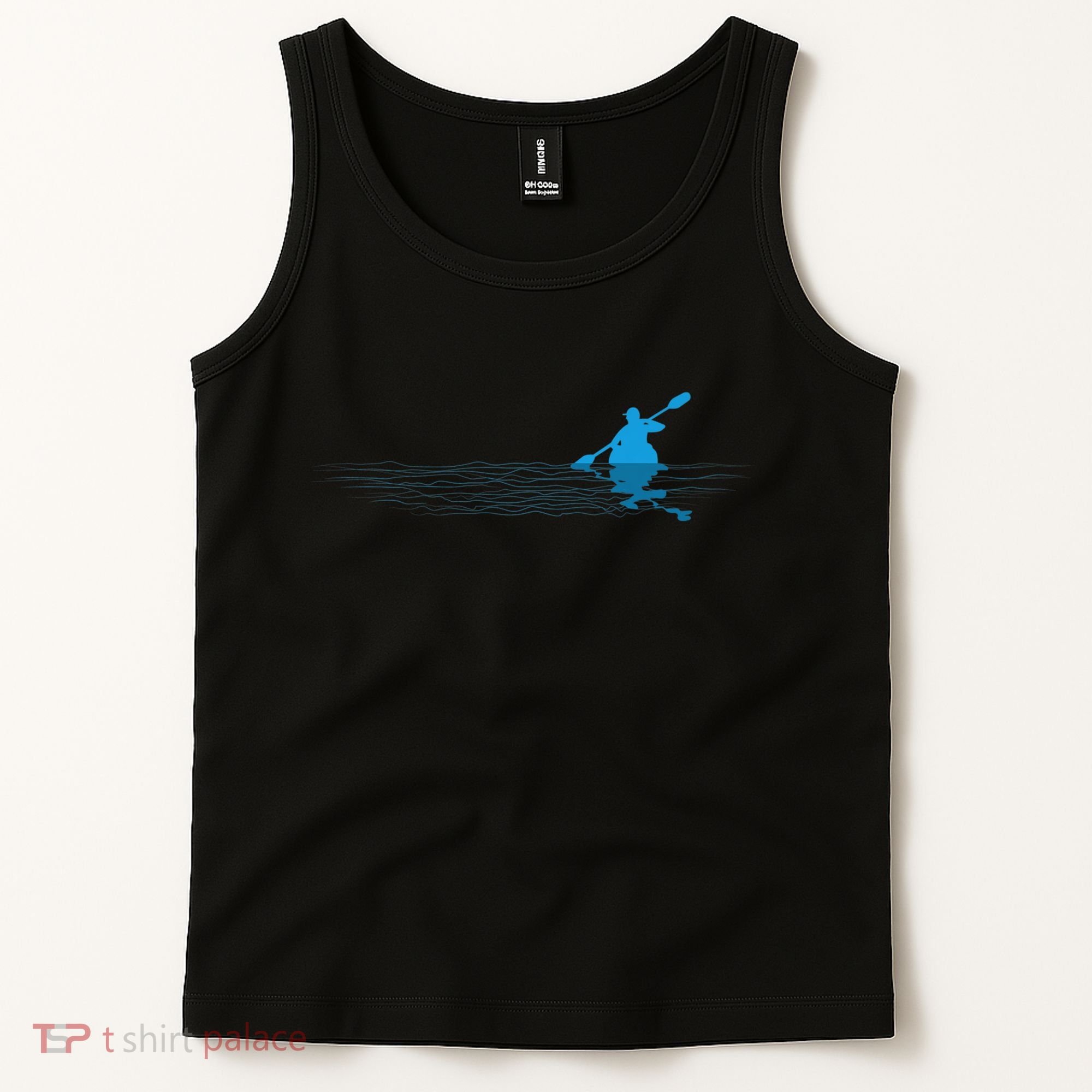 Kayak Love Kayaking Paddle Kayaker Paddling Silhouette Tank Top