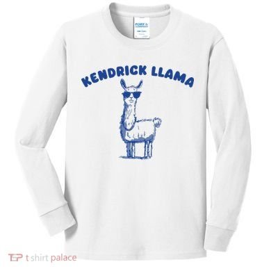 Kendrick Llama Kids Long Sleeve Shirt