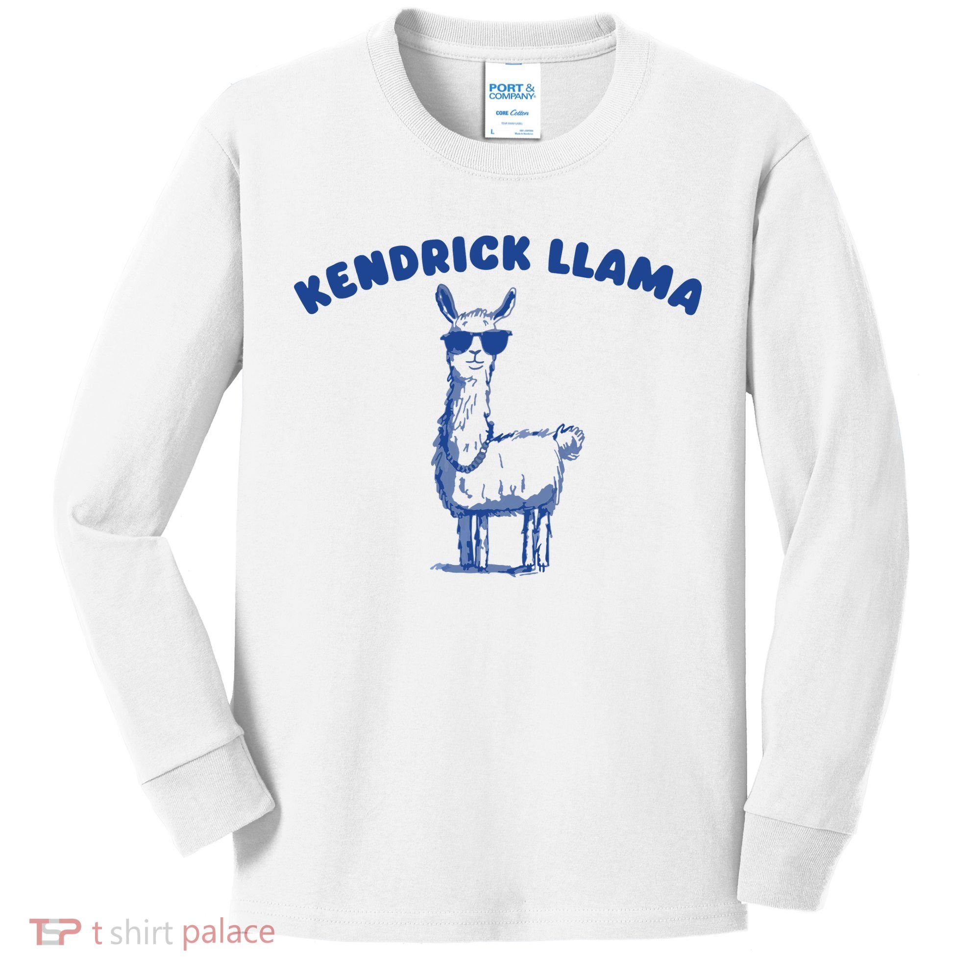 Kendrick Llama Kids Long Sleeve Shirt