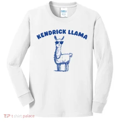 Kendrick Llama Kids Long Sleeve Shirt
