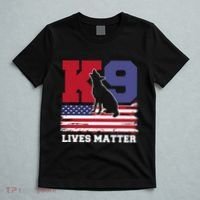 K9 Lives Matter K9 Police Dog Usa American Flag T-Shirt thumb 5