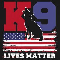 K9 Lives Matter K9 Police Dog Usa American Flag T-Shirt thumb 7
