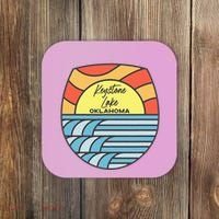 Keystone Lake Oklahoma Ok Sunset Vacation Souvenir Coaster thumb 0