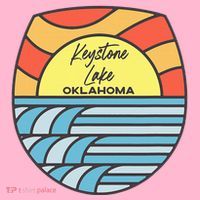 Keystone Lake Oklahoma Ok Sunset Vacation Souvenir Coaster thumb 2