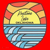 Keystone Lake Oklahoma Ok Sunset Vacation Souvenir Santa Hat thumb 1