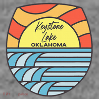 Keystone Lake Oklahoma Ok Sunset Vacation Souvenir Toddler Hoodie thumb 2