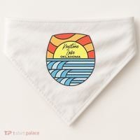 Keystone Lake Oklahoma Ok Sunset Vacation Souvenir USA-Made Doggie Bandana thumb 0