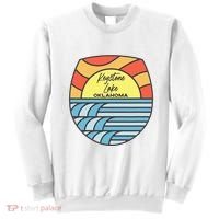 Keystone Lake Oklahoma Ok Sunset Vacation Souvenir Sweatshirt thumb 0