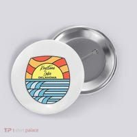 Keystone Lake Oklahoma Ok Sunset Vacation Souvenir Button thumb 0