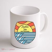 Keystone Lake Oklahoma Ok Sunset Vacation Souvenir Coffee Mug thumb 1