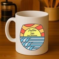 Keystone Lake Oklahoma Ok Sunset Vacation Souvenir Coffee Mug thumb 4