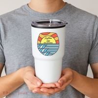 Keystone Lake Oklahoma Ok Sunset Vacation Souvenir Tumbler thumb 2