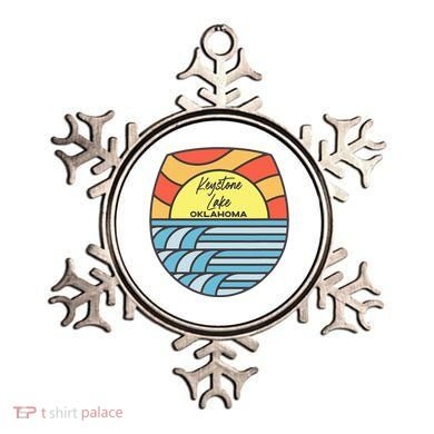 Keystone Lake Oklahoma Ok Sunset Vacation Souvenir Ornament