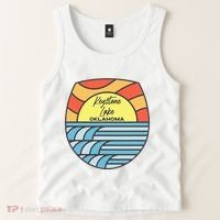 Keystone Lake Oklahoma Ok Sunset Vacation Souvenir Tank Top thumb 2