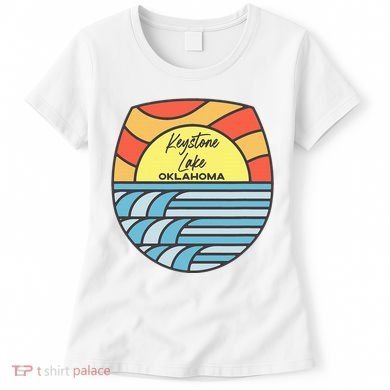 Keystone Lake Oklahoma Ok Sunset Vacation Souvenir Women's T-Shirt