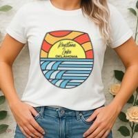 Keystone Lake Oklahoma Ok Sunset Vacation Souvenir Women's T-Shirt thumb 2