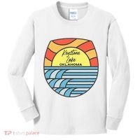 Keystone Lake Oklahoma Ok Sunset Vacation Souvenir Kids Long Sleeve Shirt thumb 0