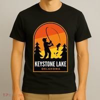 Keystone Lake Oklahoma Fishing T-Shirt thumb 3
