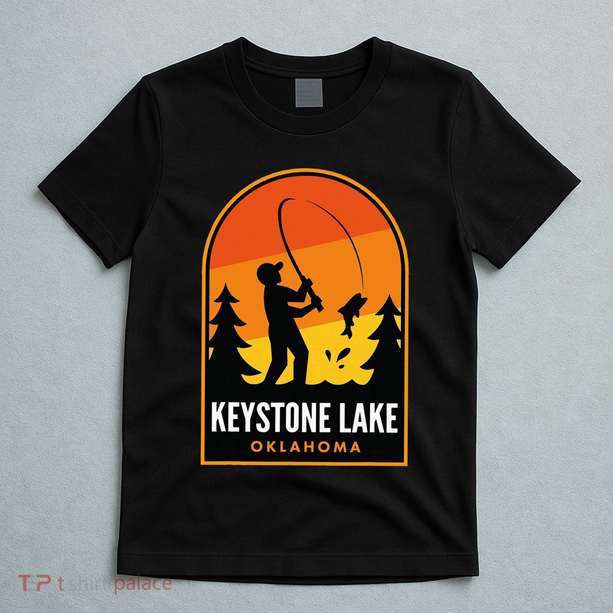Keystone Lake Oklahoma Fishing T-Shirt