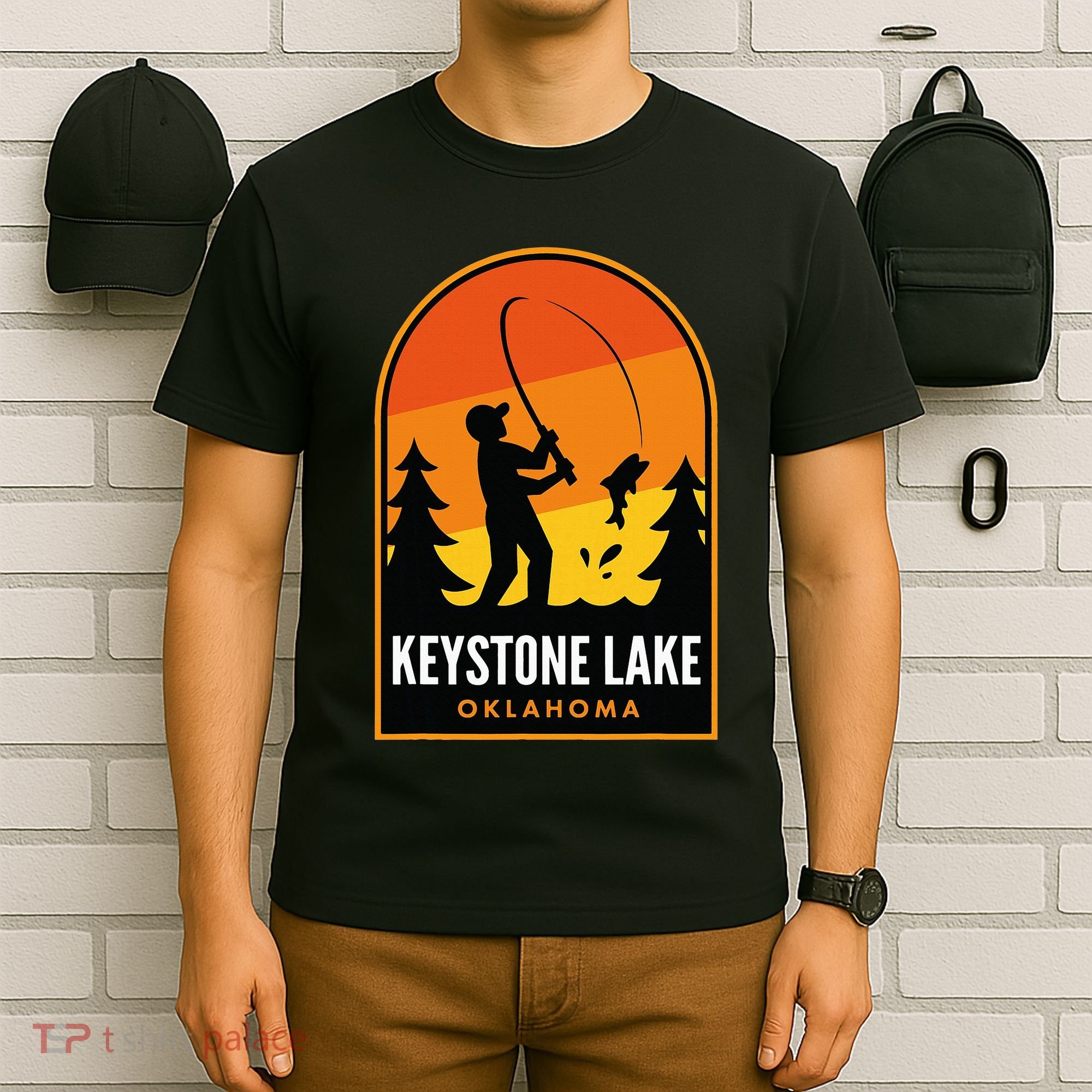 Keystone Lake Oklahoma Fishing T-Shirt