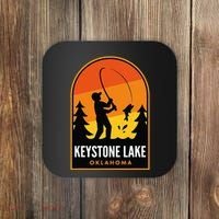 Keystone Lake Oklahoma Fishing Coaster thumb 0
