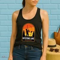 Keystone Lake Oklahoma Fishing Women's Tank Top thumb 2