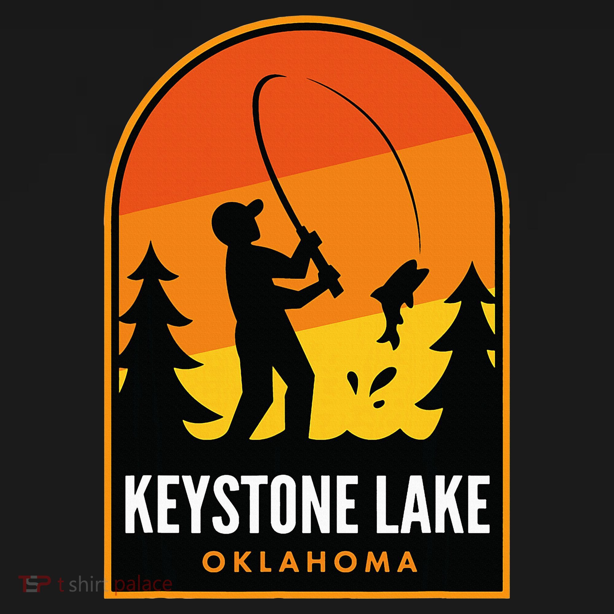 Keystone Lake Oklahoma Fishing Women's Tank Top