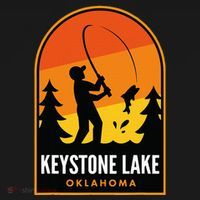 Keystone Lake Oklahoma Fishing Baby Bodysuit thumb 2