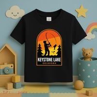 Keystone Lake Oklahoma Fishing Toddler T-Shirt thumb 3