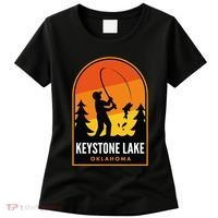 Keystone Lake Oklahoma Fishing Women's T-Shirt thumb 0