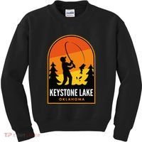Keystone Lake Oklahoma Fishing Kids Sweatshirt thumb 0