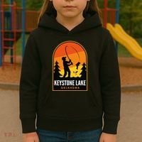 Keystone Lake Oklahoma Fishing Kids Hoodie thumb 3