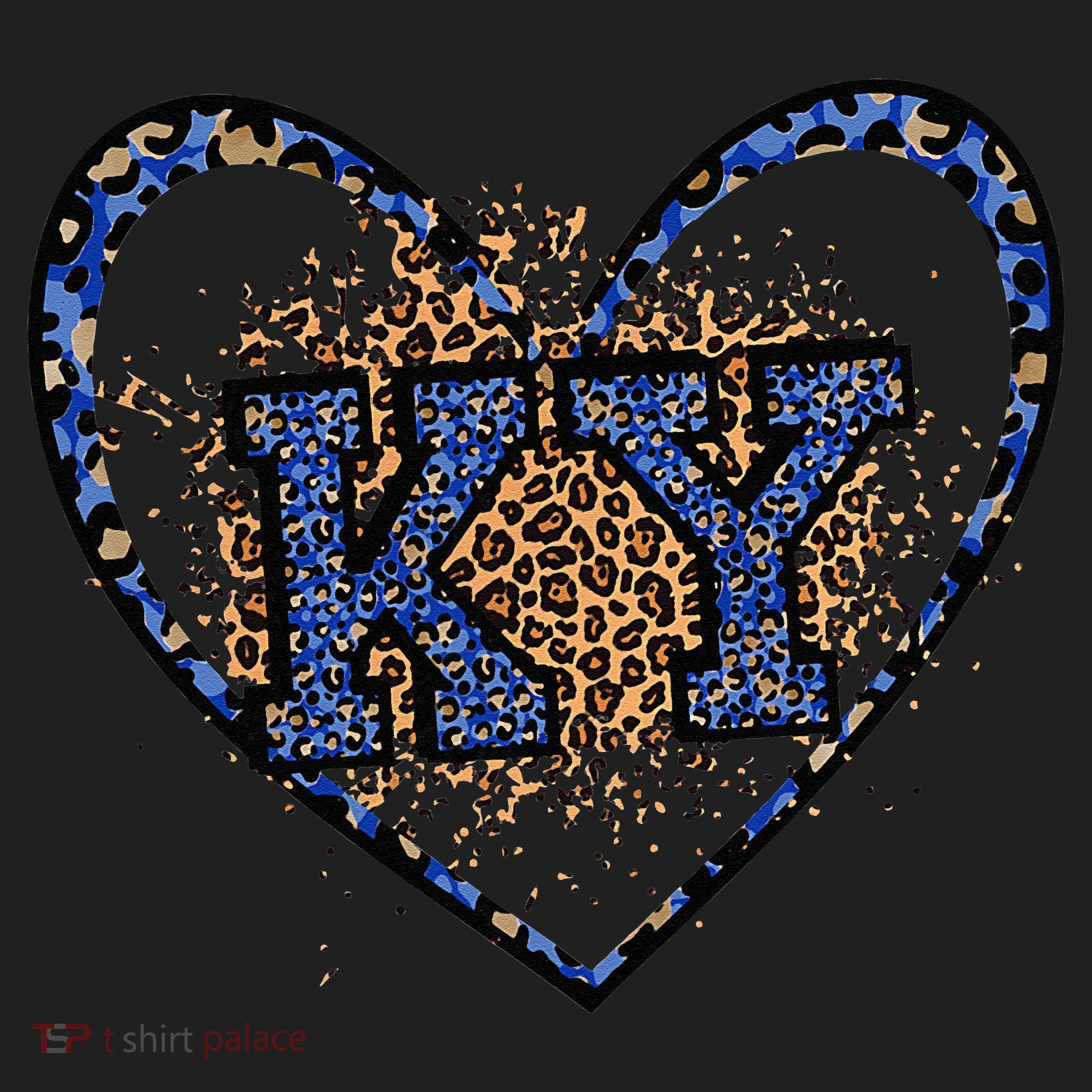 Kentucky Leopard Print KY Pride Kentucky Girl Cute State  Women's Sweatshirt