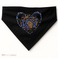 Kentucky Leopard Print KY Pride Kentucky Girl Cute State  USA-Made Doggie Bandana thumb 0