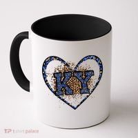 Kentucky Leopard Print KY Pride Kentucky Girl Cute State  Coffee Mug thumb 0