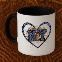 Kentucky Leopard Print KY Pride Kentucky Girl Cute State  Coffee Mug thumb 2