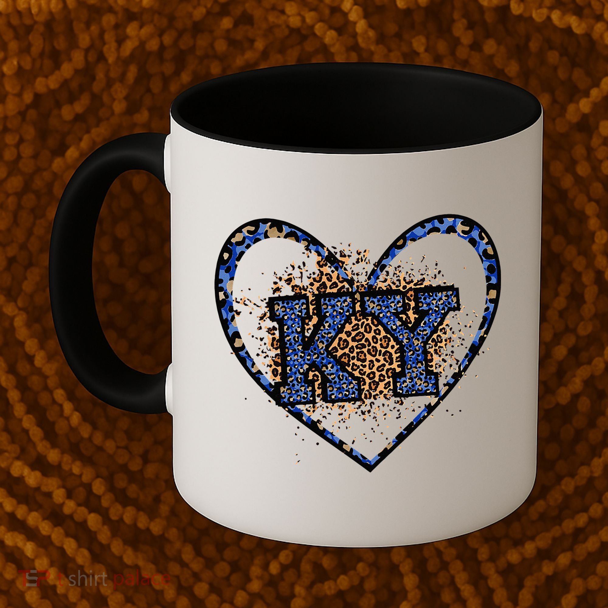 Kentucky Leopard Print KY Pride Kentucky Girl Cute State  Coffee Mug