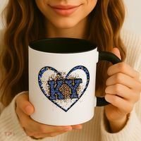 Kentucky Leopard Print KY Pride Kentucky Girl Cute State  Coffee Mug thumb 3