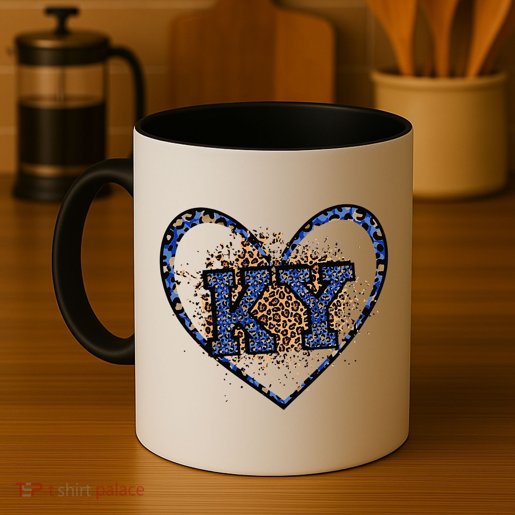 Kentucky Leopard Print KY Pride Kentucky Girl Cute State  Coffee Mug