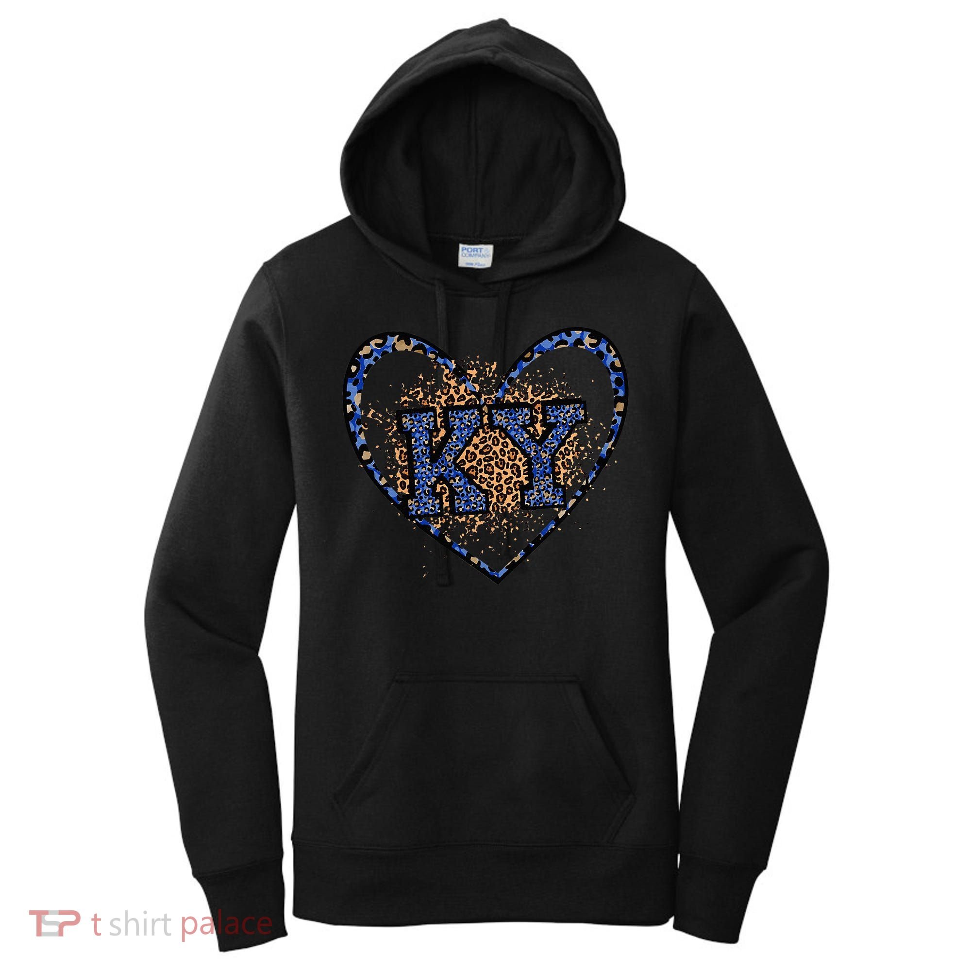 Kentucky Leopard Print KY Pride Kentucky Girl Cute State  Women's Hoodie