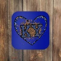 Kentucky Leopard Print KY Pride Kentucky Girl Cute State  Coaster thumb 0