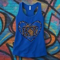 Kentucky Leopard Print KY Pride Kentucky Girl Cute State  Women's Tank Top thumb 3