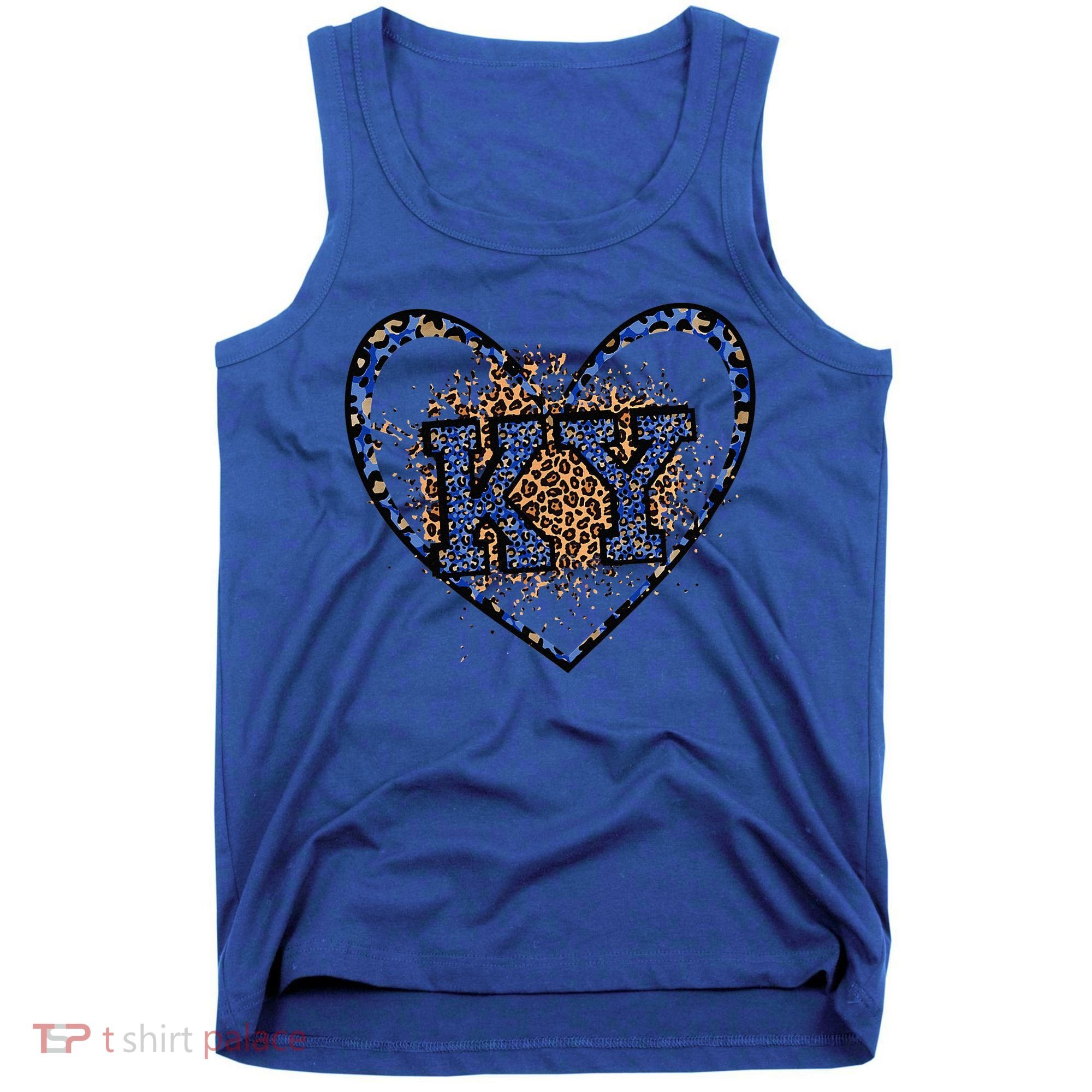 Kentucky Leopard Print KY Pride Kentucky Girl Cute State  Tank Top