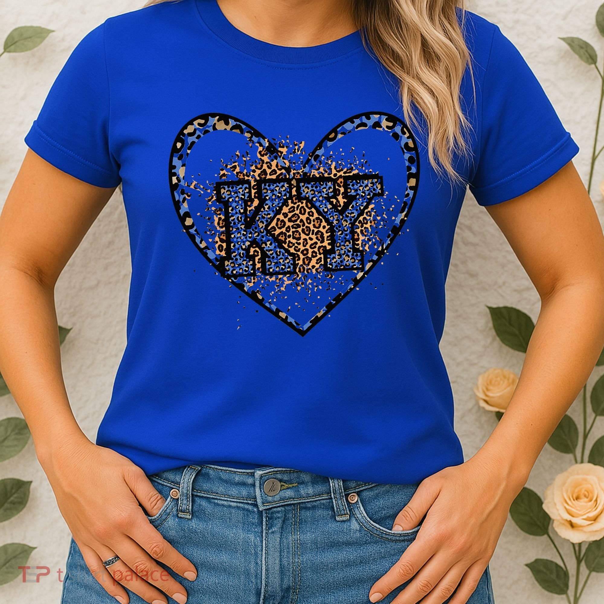 Kentucky Leopard Print KY Pride Kentucky Girl Cute State  Women's T-Shirt
