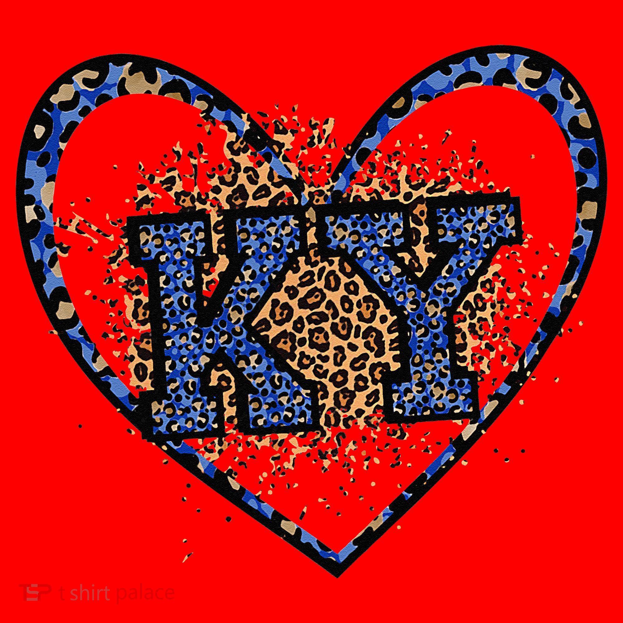 Kentucky Leopard Print KY Pride Kentucky Girl Cute State  Santa Hat