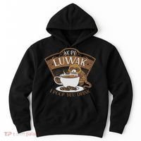 Kopi Luwak Palm Civet Fermented Coffee I Poop You Drink Fun Hoodie thumb 0