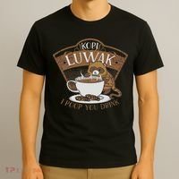 Kopi Luwak Palm Civet Fermented Coffee I Poop You Drink Fun T-Shirt thumb 3