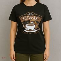 Kopi Luwak Palm Civet Fermented Coffee I Poop You Drink Fun T-Shirt thumb 4