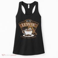 Kopi Luwak Palm Civet Fermented Coffee I Poop You Drink Fun Women's Tank Top thumb 0