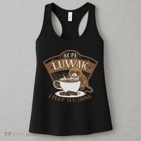 Kopi Luwak Palm Civet Fermented Coffee I Poop You Drink Fun Women's Tank Top thumb 3